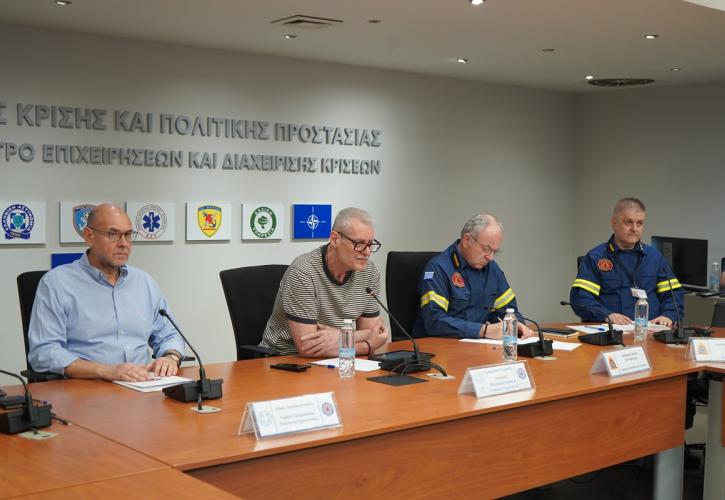 Συνεδρίαση της Επιτροπής Εκτίμησης Κινδύνου για τους ισχυρούς ανέμους και τις υψηλές θερμοκρασίες