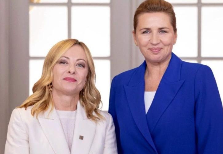 Μελόνι-Φρεντέρικσεν: «Όχι στην ανεξέλεγκτη μετανάστευση» -Σε κοινή δήλωση ζητούν κέντρα επαναπατρισμού σε τρίτες χώρες