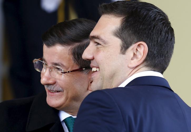 Συνάντηση Τσίπρα με Davutoglu και Cameron
