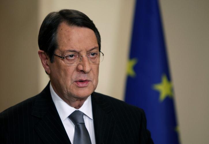 Ικανοποίηση Ν. Αναστασιάδη για τα συμπεράσματα του Ευρωπαϊκού Συμβουλίου όσον αφορά την Τουρκία