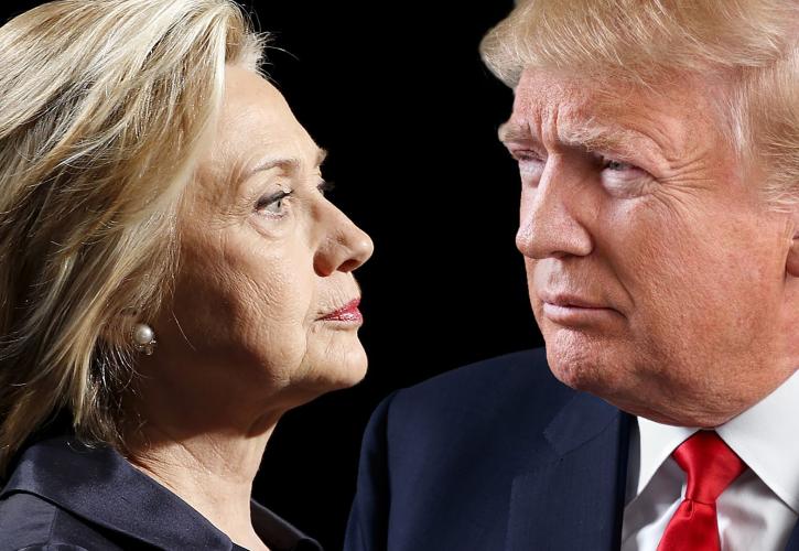 Κλείνει η ψαλίδα Clinton – Trump στις δημοσκοπήσεις