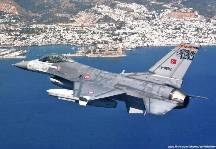 Νέες υπερπτήσεις τουρκικών F-16 πάνω από Ρω και Καστελλόριζο