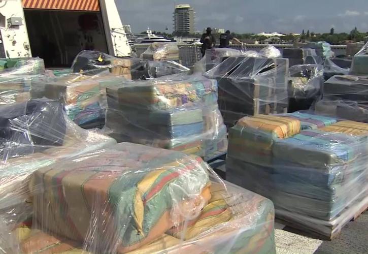 Κατασχέθηκαν πάνω από 5 τόνοι κοκαΐνης με προορισμό την Ευρώπη