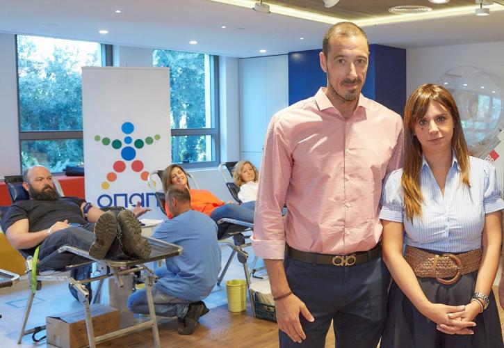 Εθελοντική αιμοδοσία από τον ΟΠΑΠ