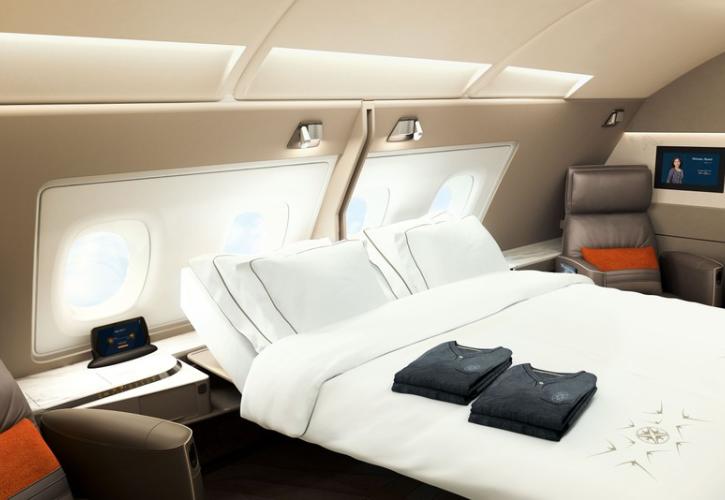 Οι σουίτες των νέων Airbus της Singapore θυμίζουν... ξενοδοχείο