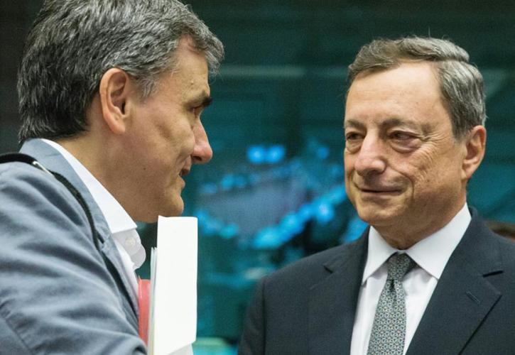 Συνάντηση Δραγασάκη, Τσακαλώτου και Χουλιαράκη με Μάριο Ντράγκι