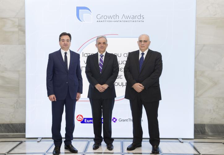 Τα βραβεία «Growth Awards» απονέμουν η Eurobank και η Grant Thornton