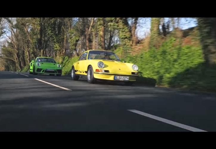 Eπτά γενιές Porsche 911 GT3 στη Μέκκα της ταχύτητας (vid)