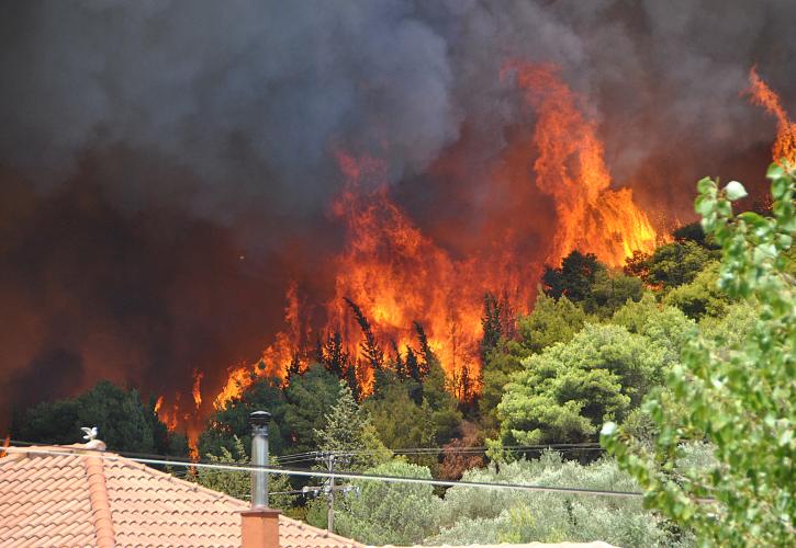 Μεγάλη πυρκαγιά στην ορεινή Αρκαδία