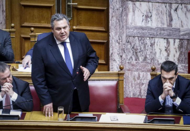 Κατά της άρσης της βουλευτικής ασυλίας του Πάνου Καμμένου η Βουλή