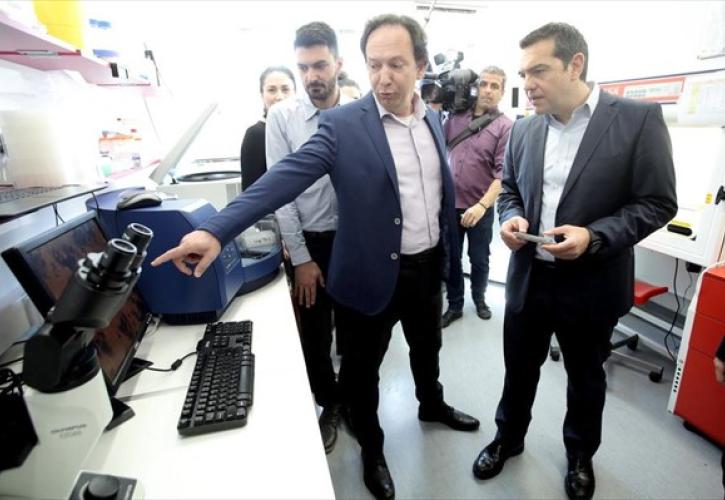 Τσίπρας: Αυξήσαμε τα κονδύλια για την έρευνα – Μεγάλο στοίχημα η αντιστροφή του brain drain