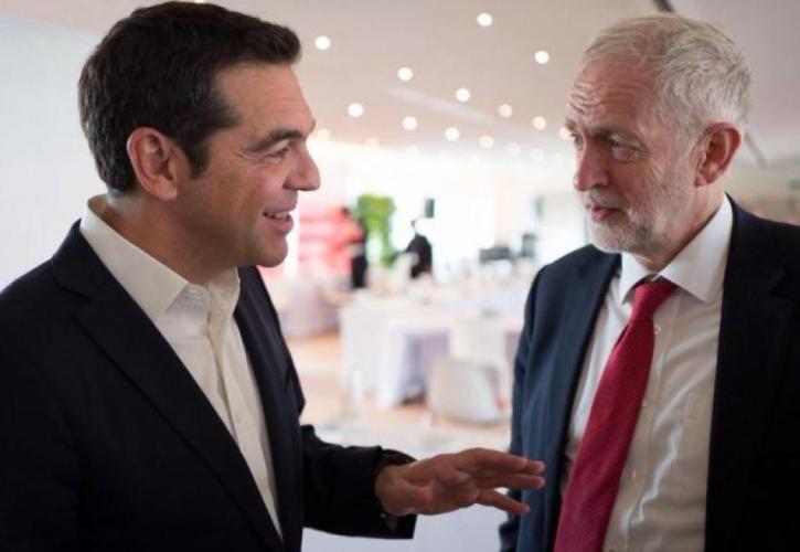 Συνάντηση Τσίπρα - Κόρμπιν: Eκλογές τον Απρίλιο προβλέπει ο ηγέτης των εργατικών