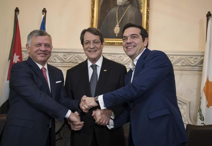 Στο Αμμάν για την 2η τριμερή Σύνοδο Κορυφής Ελλάδας – Κύπρου - Ιορδανίας ο Τσίπρας