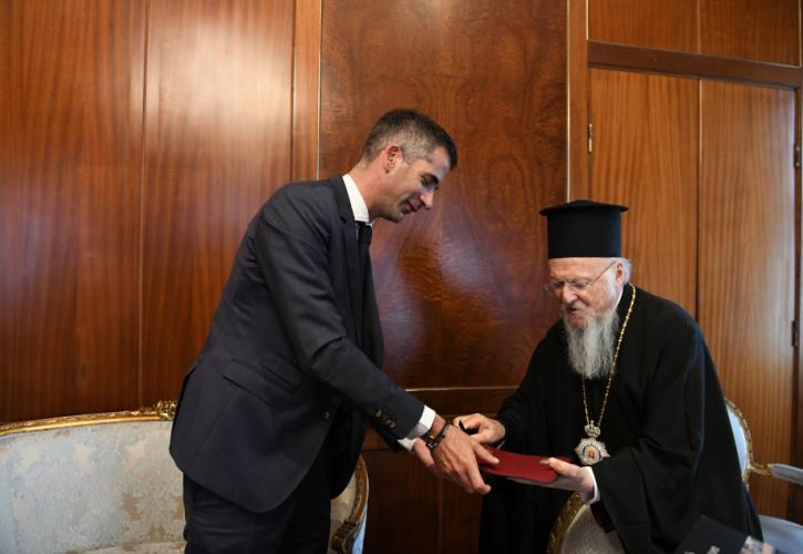 Στο Φανάρι ο Κώστας Μπακογιάννης - Συνάντηση με τον Οικουμενικό Πατριάρχη Βαρθολομαίο