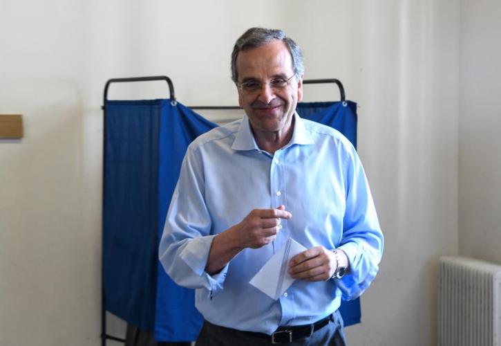 Στην Πύλο ψήφισε ο Αντώνης Σαμαράς