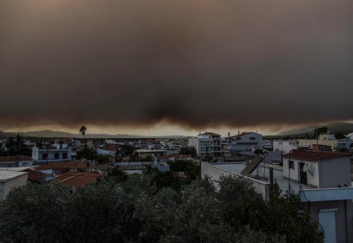Φωτιά στην Εύβοια: Το χειρότερο δυνατό σενάριο μέσω του συστήματος IRIS (vid)
