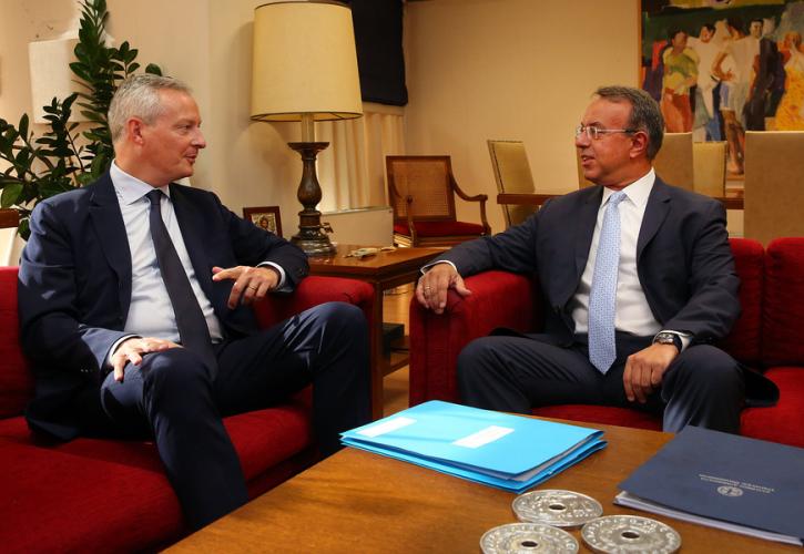 Για τις προτεραιότητες της κυβέρνησης ενημέρωσε τον Λεμέρ ο Σταϊκούρας