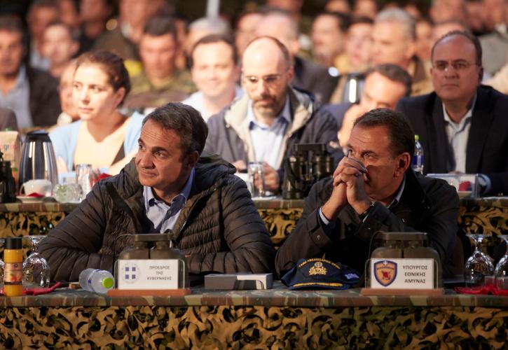 Μητσοτάκης από την άσκηση «Παρμενίων»: Η άμυνα της χώρας βρίσκεται σε καλά χέρια