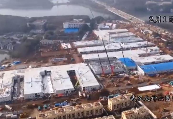 Έτοιμο το νοσοκομείο των 10 ημερών στην Κίνα (vid)