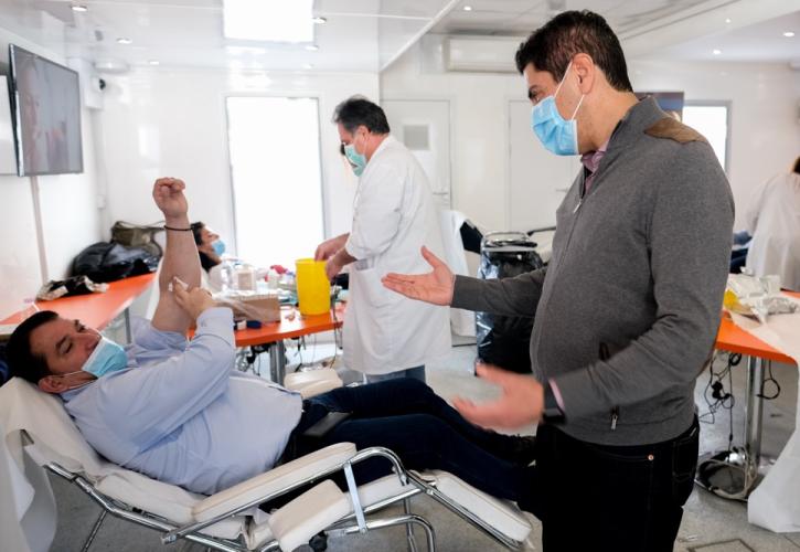 Αθρόα συμμετοχή στη διήμερη αιμοδοσία στο ΣΕΦ