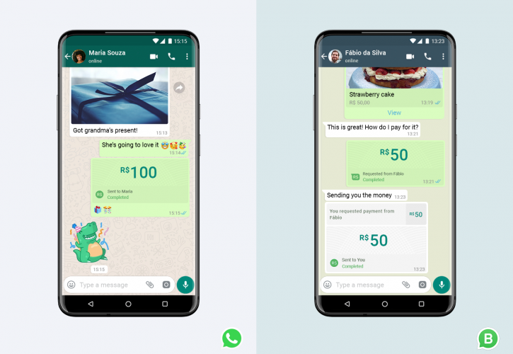 Aποστολή χρημάτων μέσα από την εφαρμογή του WhatsApp