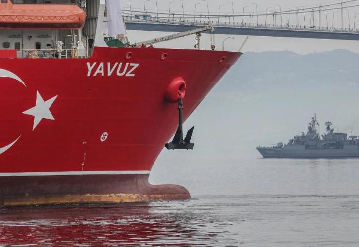 Συνοδεία ολόκληρου στόλου το Yavuz ετοιμάζεται για γεώτρηση τη Δευτέρα