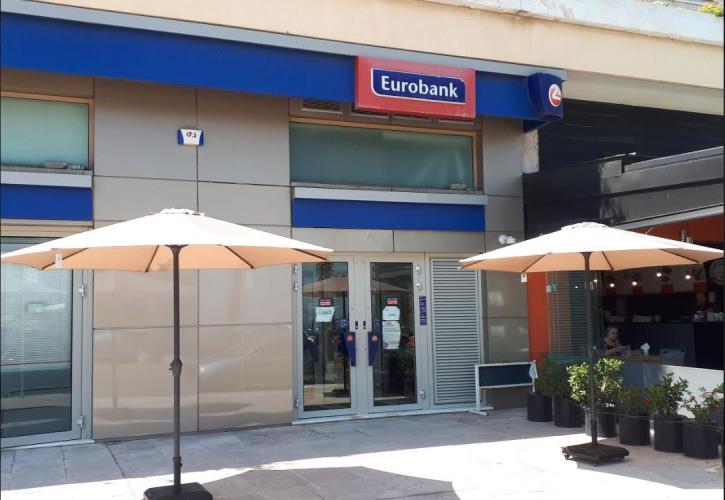 Ομπρέλες σε 61 καταστήματα της Eurobank για την προστασία των πελατών