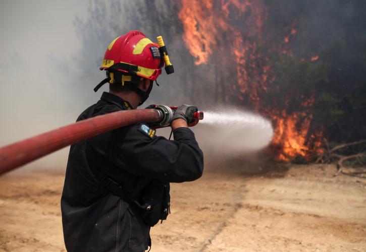 Κόρινθος: Σε εξέλιξη η φωτιά στην περιοχή Καλέντζι