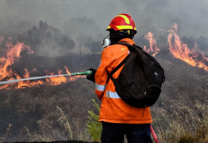 Φωτιά στην περιοχή Νερατζούλες στη Ζάκυνθο