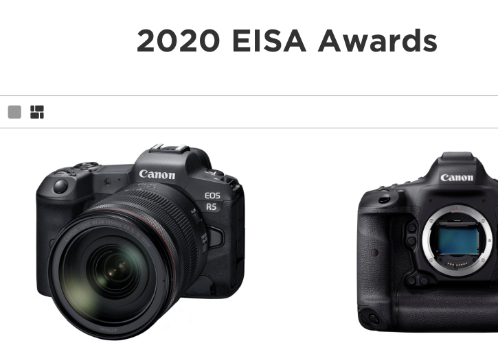 6 Βραβεία EISA 2020 κέρδισε η Canon
