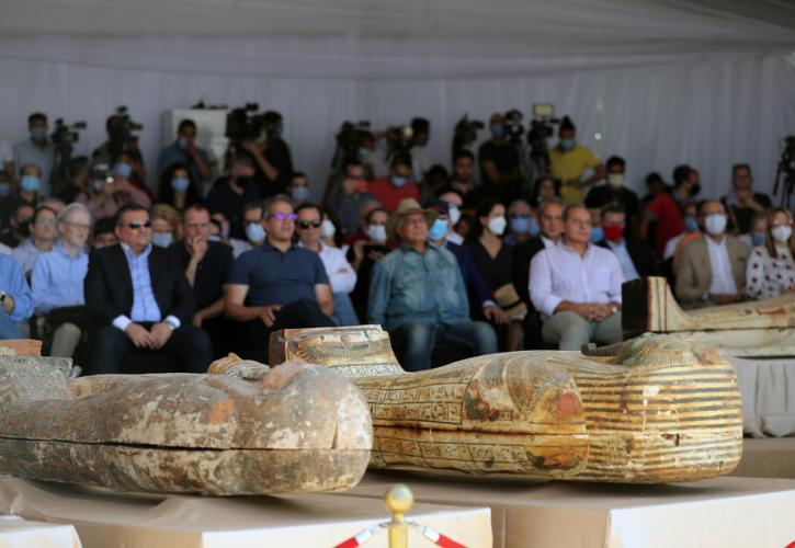 Ανακλύφθηκαν 59 καλοδιατηρημένες φαραωνικές σαρκοφάγοι στην Αίγυπτο
