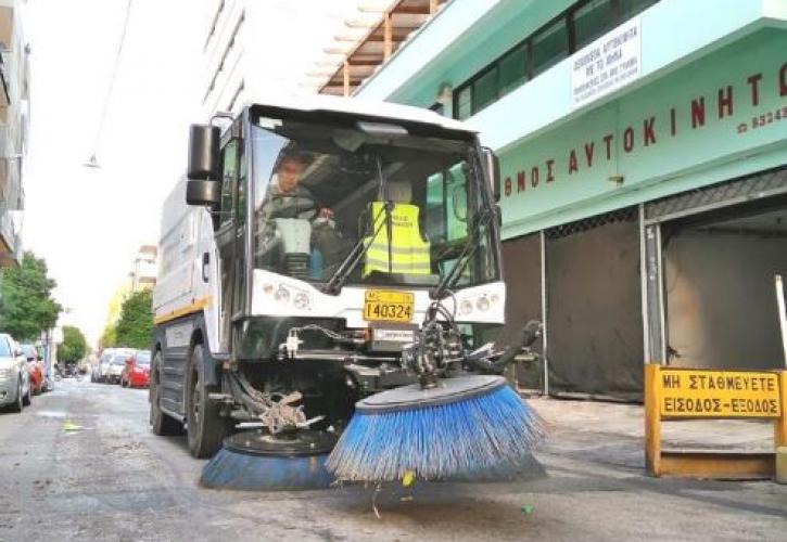 Επιχείρηση καθαριότητας και απολύμανσης του Δήμου Αθηναίων στα Θυμαράκια