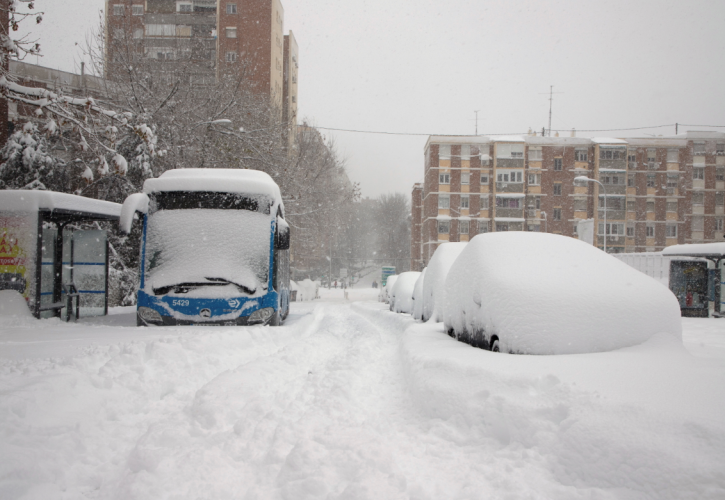 Ισπανία: Ρεκόρ χαμηλών θερμοκρασιών μετά τη χιονοθύελλα