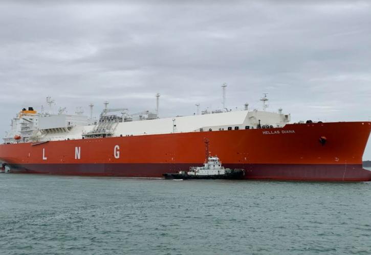 «Hellas Diana»: Το πρώτο νεότευκτο πλοίο μεταφοράς υγροποιημένου φυσικού αερίου της Latsco Shipping Limited