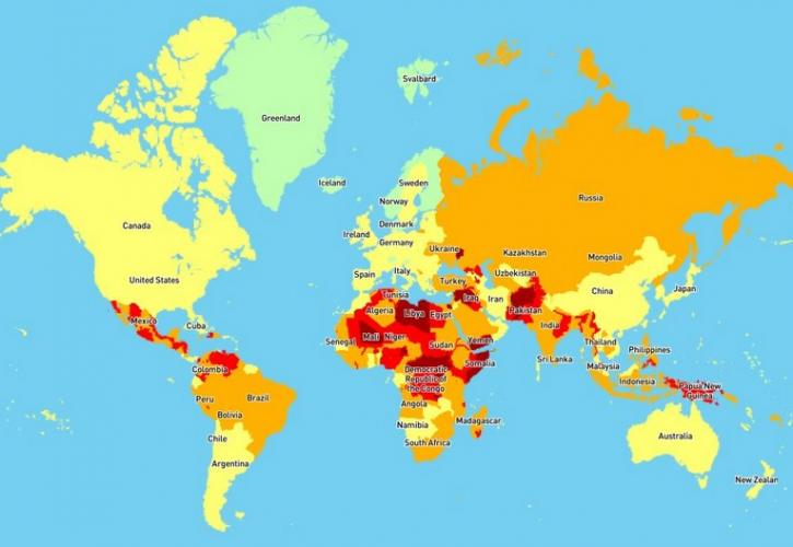 Αυτές είναι οι 5 πιο επικίνδυνες χώρες για να ταξιδέψεις το 2020