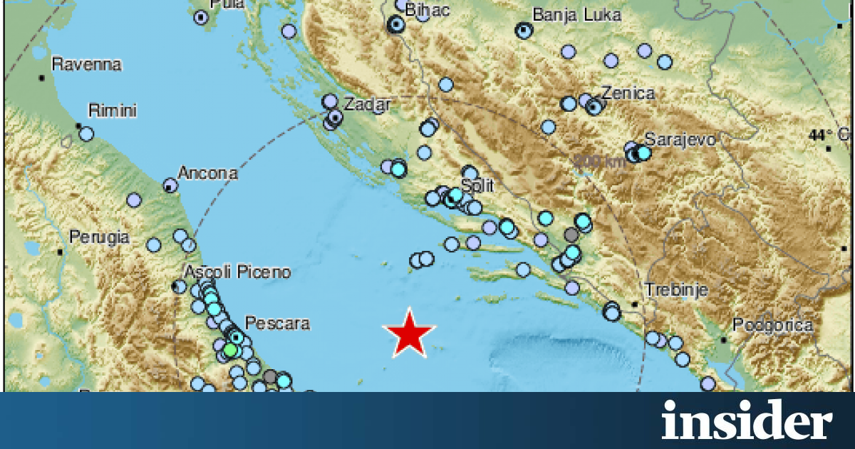 Un terremoto di magnitudo 5,6 della scala Richter nel Mare Adriatico è stato avvertito in Italia e Croazia