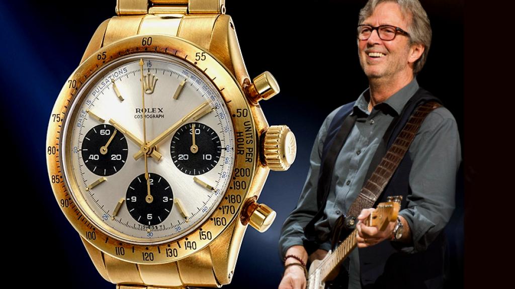 Rolex Daytona: Σε δημοπρασία το σπάνιο χρυσό ρολόι του Eric Clapton για 1,6 εκατ. δολάρια 