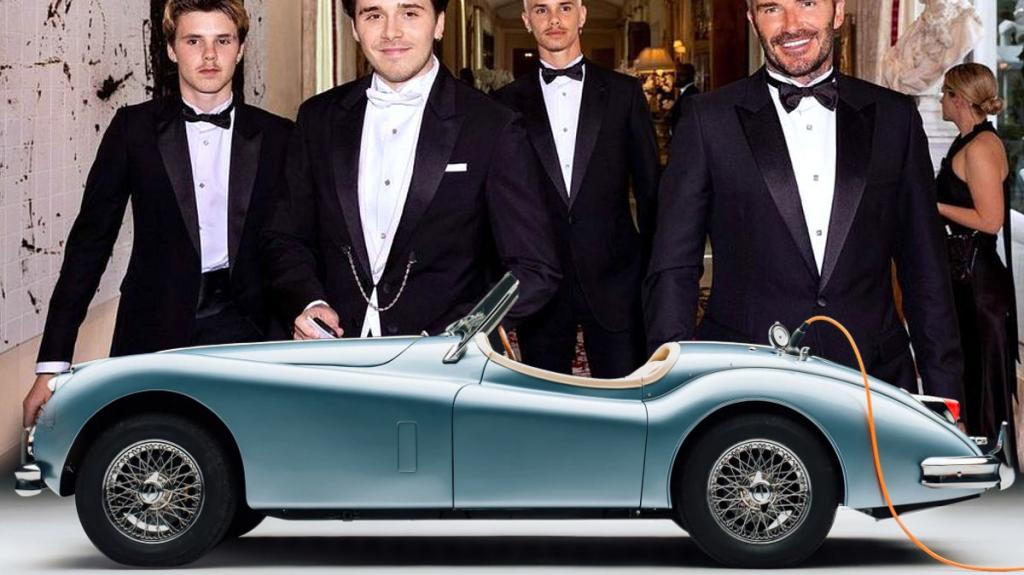 David Beckham: Η ηλεκτρική Jaguar XK140 που δώρισε στον γιο του, Brooklyn, για το γάμο του με τη Nicola Peltz