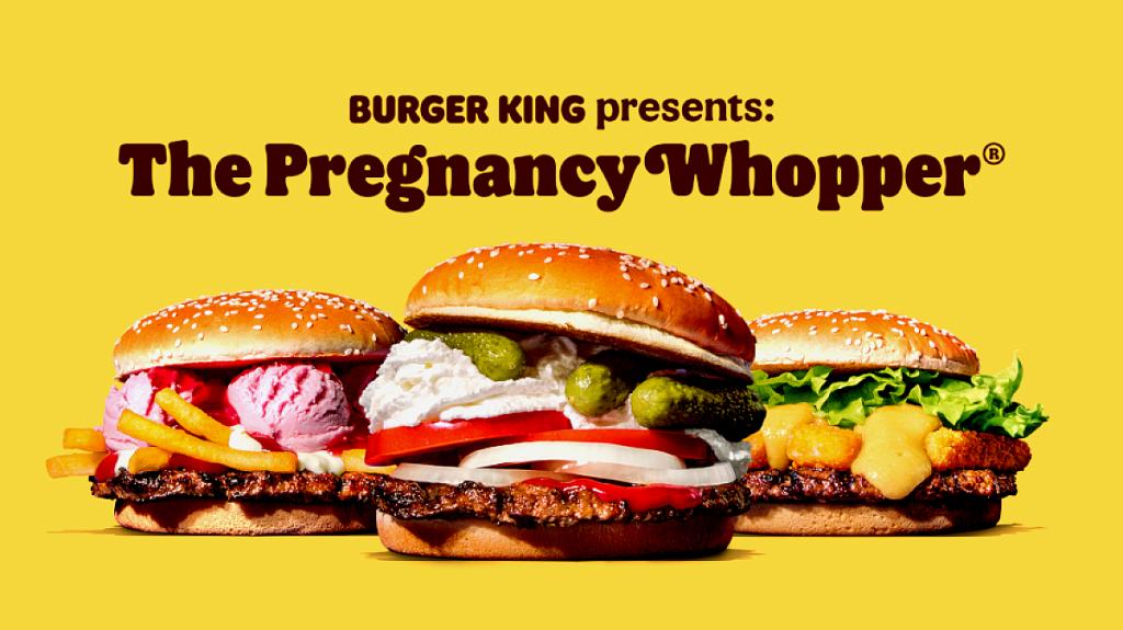 Burger King: Λάνσαρε burger με 9 ασυνήθιστους συνδυασμούς για τις λιγούρες της εγκυμοσύνης 