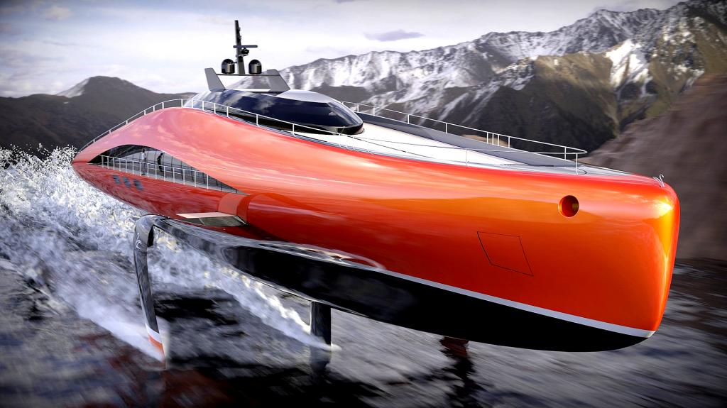 Plectrum: Το νέο concept yacht της Lazzarini Design Studio κινείται πάνω από την επιφάνεια της θάλασσας