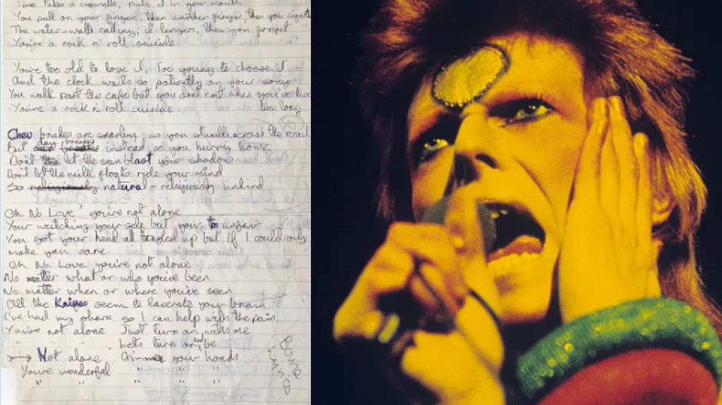 Μπορεί ένα χαρτί να πουληθεί για 126.000 δολάρια; Ναι, αν ανήκε στον David Bowie...