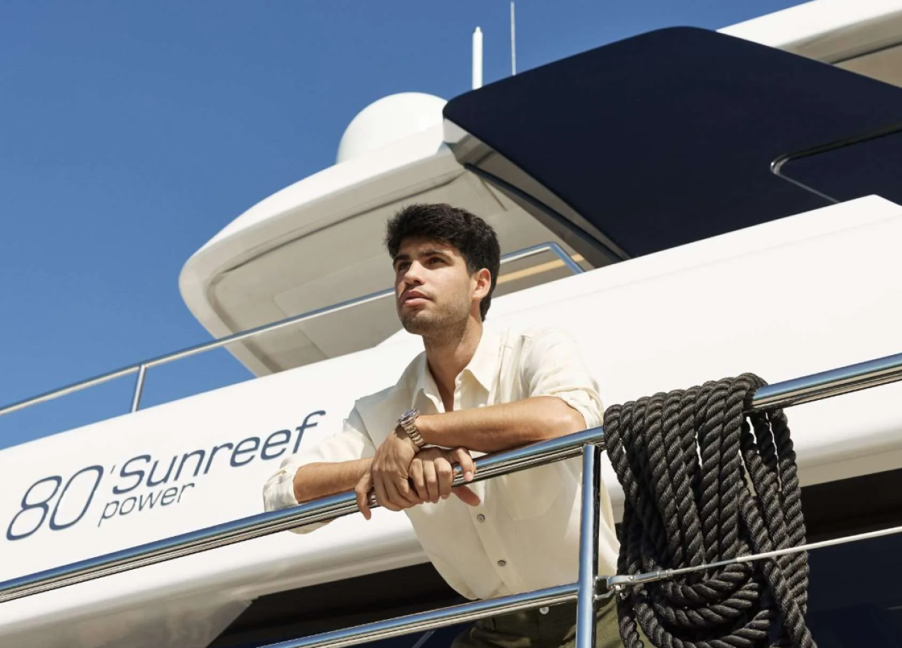 Ο Κάρλος Αλκαράθ στο νέο του superyacht