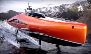 Το νέο concept yacht της Lazzarini Design Studio κινείται πάνω από την επιφάνεια της θάλασσας