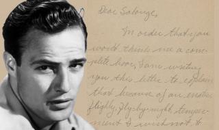 Η ανορθόγραφη επιστολή χωρισμού του Μάρλον Μπράντο προς μια Γαλλίδα ηθοποιό πωλείται για 15.000 δολάρια 