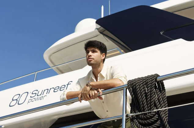 Ο Κάρλος Αλκαράθ στο νέο του superyacht