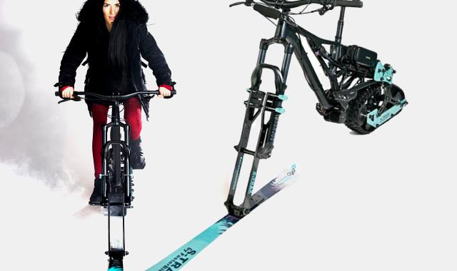 Tο κιτ μετατροπής S-trax μετατρέπει το ποδήλατό σας σε snowbike