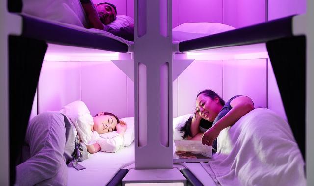 Οι πρώτες κουκέτες οικονομικής θέσης σε αεροπλάνο είναι γεγονός