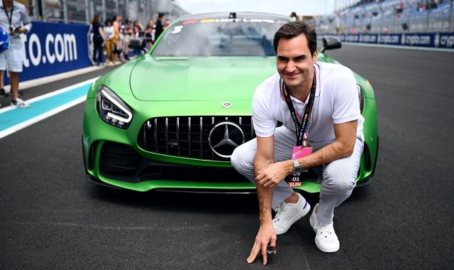 Ο Φέντερερ «φλέξαρε» ένα ακόμη καινούργιο Rolex στη Formula 1 του Μαϊάμι