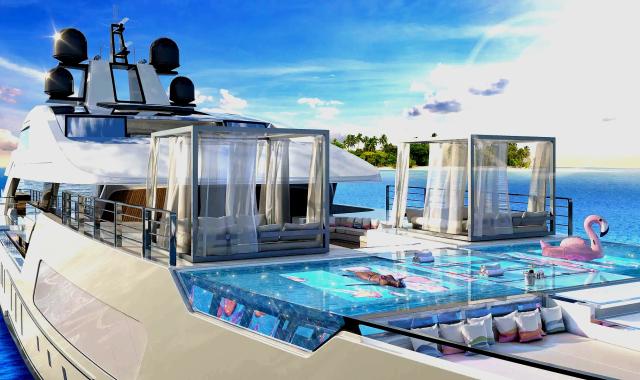 Το νέο superyacht της Gill Schmid Design δεν έχει καταστρώματα - Έχει μόνο πισίνες