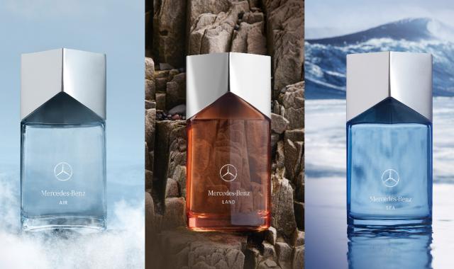 Τα τρία νέα αρώματα της Mercedes-Benz μπορούν να συνδυαστούν μεταξύ τους